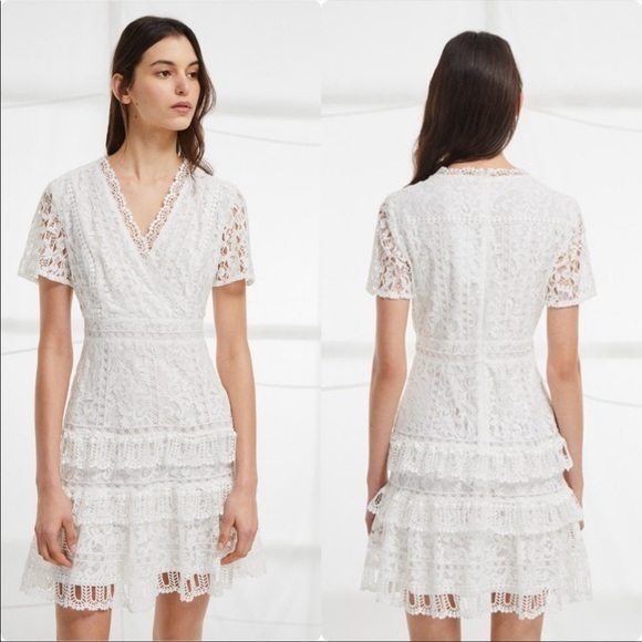 French Connection Ruffle White Dress - Picture 9 of 15